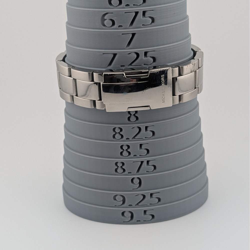 Michael Kors MK8113 Chronograph Watch Black Dial Stainless Steel 45mm 10ATM Date - Picture 9 of 12